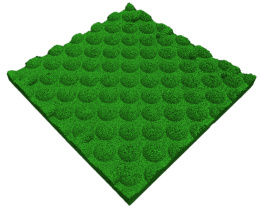 Nawierzchnia na plac zabaw 4,5 cm zielona